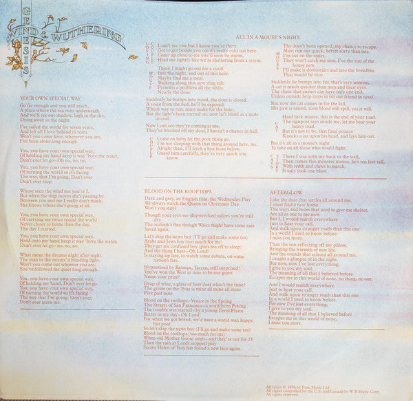 Genesis : Wind & Wuthering (LP, Album, RE, PR )