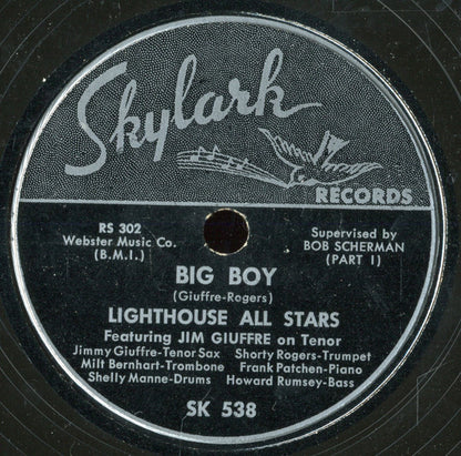 Howard Rumsey's Lighthouse All-Stars : Big Boy (Shellac, 10")