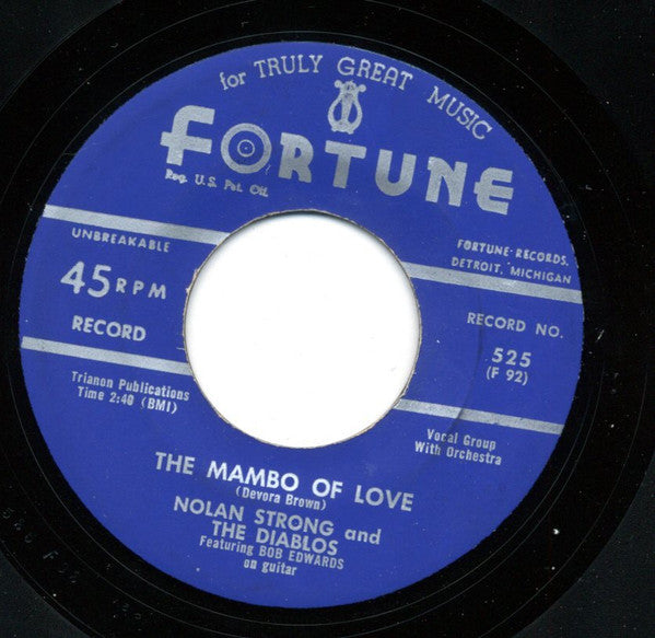 Nolan Strong And The Diablos : The Mambo Of Love / Can't We Talk This Over (7")