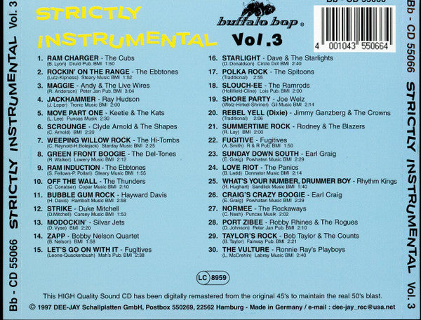 Various : Strictly Instrumental Vol. 3 (CD, Comp)