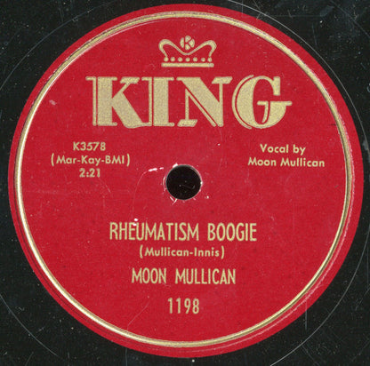 Moon Mullican : Rocket To The Moon / Rheumatism Boogie (Shellac, 10", Single)