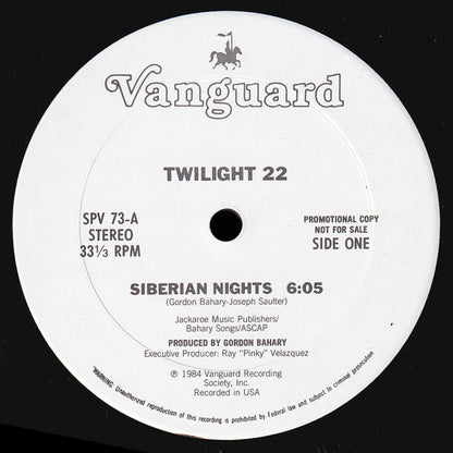 Twilight 22 : Siberian Nights (12", Promo)