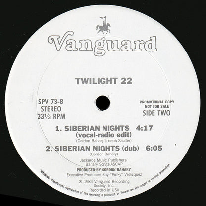 Twilight 22 : Siberian Nights (12", Promo)