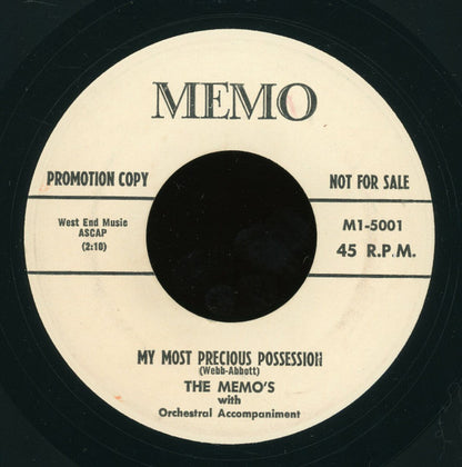 The Memos (2) : I'm Going Home / My Most Precious Possession (7", Promo)