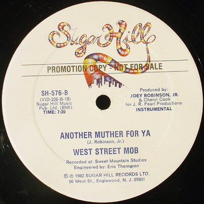 West Street Mob : Sing A Simple Song / Another Muther For Ya (12", Promo)