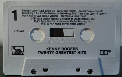 Kenny Rogers : Twenty Greatest Hits (Cass, Comp, Club)