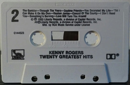 Kenny Rogers : Twenty Greatest Hits (Cass, Comp, Club)