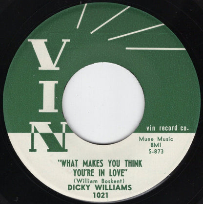 Dicky Williams : Tee-Na-Na / What Makes You Think You're In Love (7", Single, Mono)