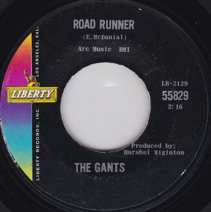 The Gants : Road Runner / My Baby Don't Care (7", Single, Styrene, She)