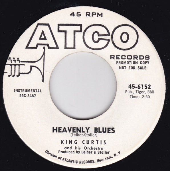 King Curtis And His Orchestra : Heavenly Blues / Restless Guitar (7", Single, Promo)