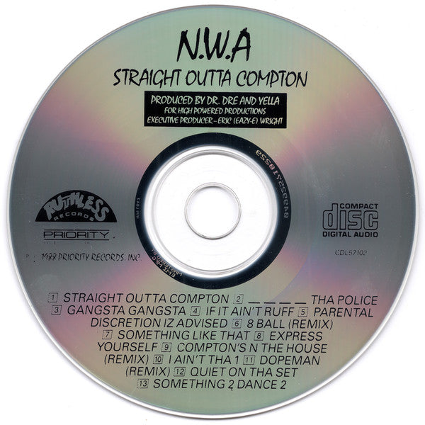 N.W.A. : Straight Outta Compton (CD, Album, EMI)