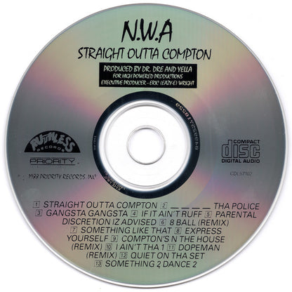 N.W.A. : Straight Outta Compton (CD, Album, EMI)