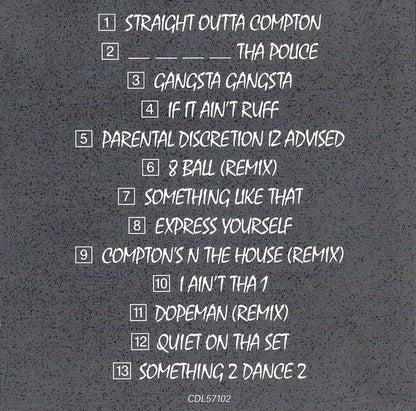 N.W.A. : Straight Outta Compton (CD, Album, EMI)