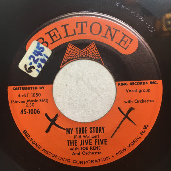 The Jive Five : My True Story / When I Was Single (7")