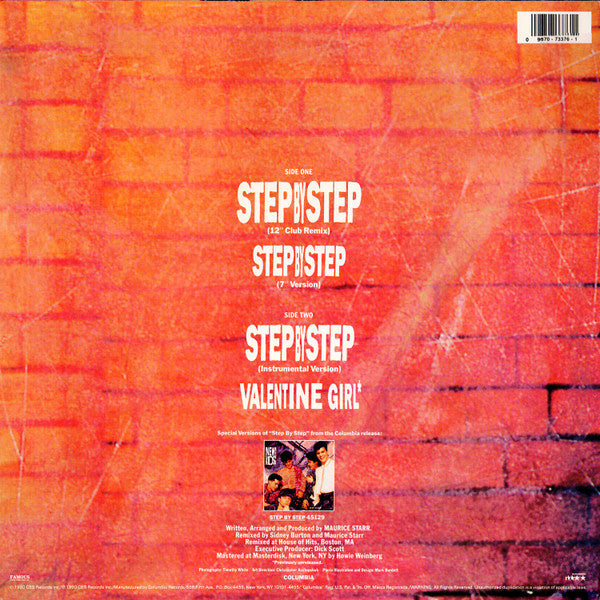 New Kids On The Block : Step By Step (12", Maxi)