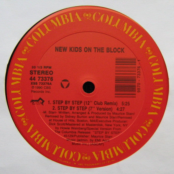 New Kids On The Block : Step By Step (12", Maxi)
