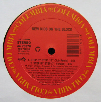 New Kids On The Block : Step By Step (12", Maxi)