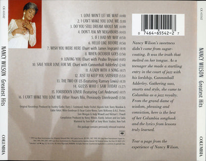Nancy Wilson : Greatest Hits (CD, Comp)