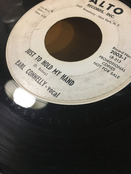 Earl Connelly : Just To Hold My Hand / I Know I Know (7", Single, Promo)