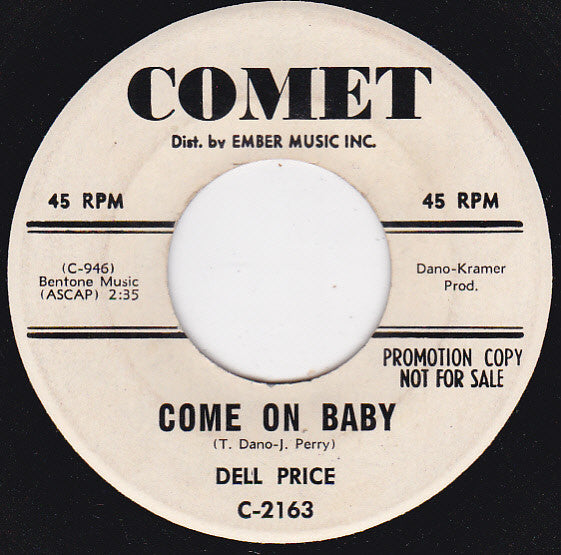 Del Price : Come On Baby / They're Playing Our Song (7", Promo)