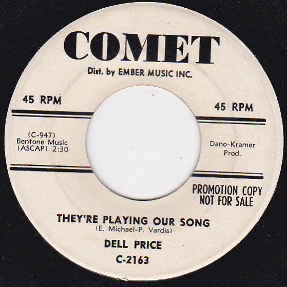 Del Price : Come On Baby / They're Playing Our Song (7", Promo)