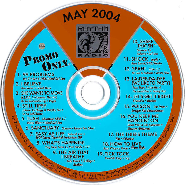 Various : Promo Only Rhythm Radio: May 2004 (CD, Comp, Promo)