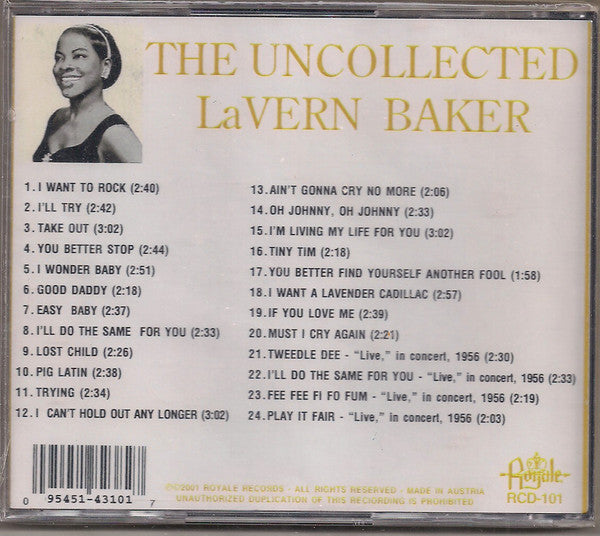 Lavern Baker : The Uncollected Lavern Baker (CDr, Comp)