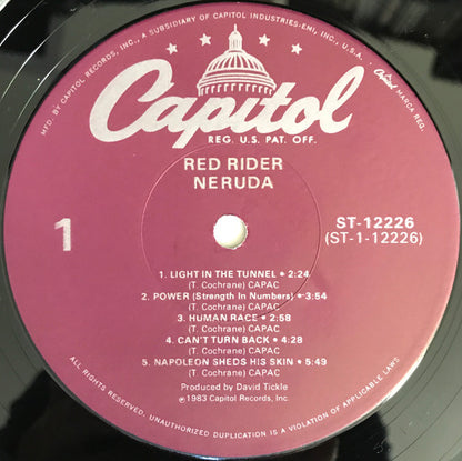 Red Rider : Neruda (LP, Album, Win)