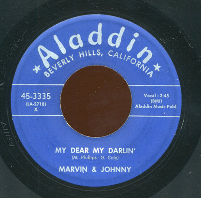 Marvin & Johnny : Hey Chicken / My Dear My Darlin' (7", Single)