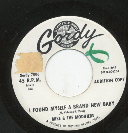 Mike & The Modifiers : I Found Myself A Brand New Baby / It's Too Bad (7", Promo)