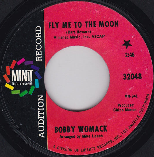 Bobby Womack : Fly Me To The Moon / Take Me (7", Promo, Styrene)