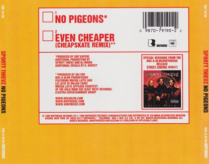 Sporty Thievz : No Pigeons (CD, Single)