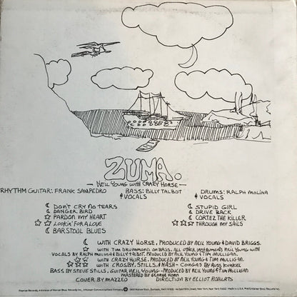 Neil Young With Crazy Horse : Zuma (LP, Album, RP, Win)