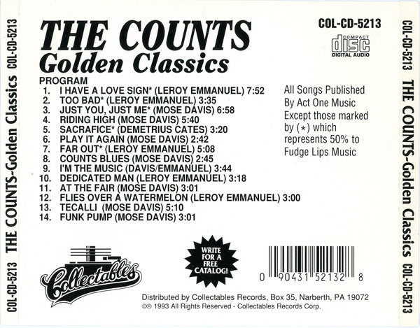 The Counts : Golden Classics (CD, Comp)