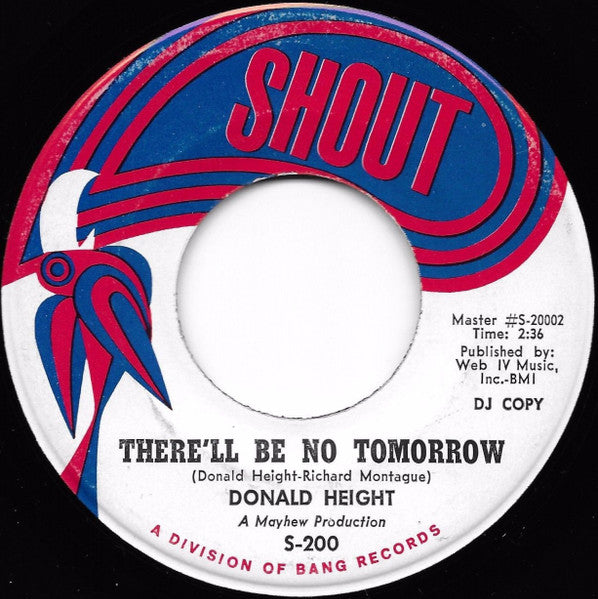 Donald Height : Talk Of The Grapevine (7", Promo)