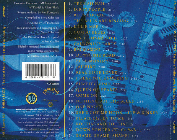 Smiley Lewis : The Best Of Smiley Lewis - I Hear You Knocking (CD, Comp, Mono, Club, RE)