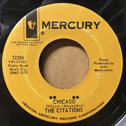 The Citations (3) : Chicago / The Stomp (7", Single, Promo)