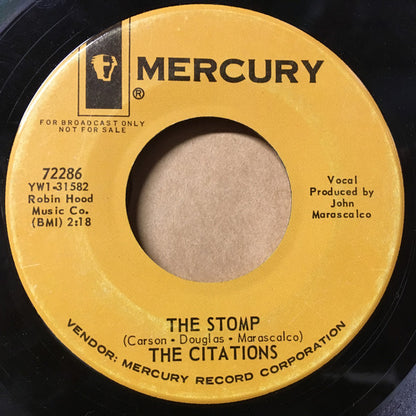 The Citations (3) : Chicago / The Stomp (7", Single, Promo)