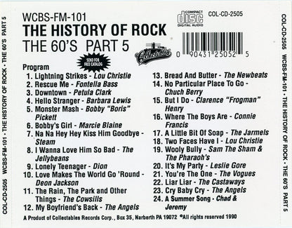 Various : WCBS FM101 History Of Rock - The 60's Part 5 (CD, Comp)