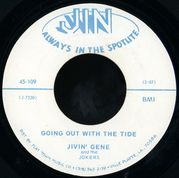 Jivin' Gene & The Jokers : Going Out With The Tide / Up Up & Away (7")