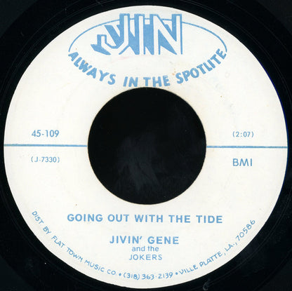 Jivin' Gene & The Jokers : Going Out With The Tide / Up Up & Away (7")