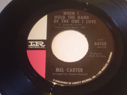 Mel Carter : (All Of A Sudden) My Heart Sings (7", Single, Ind)