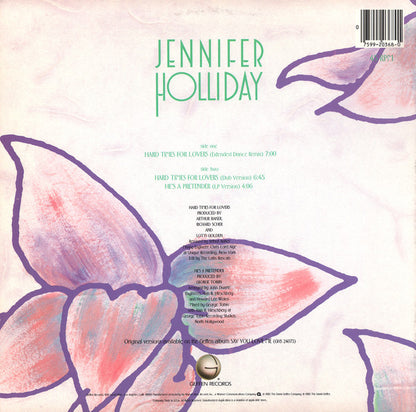 Jennifer Holliday : Hard Times For Lovers (12", Promo)