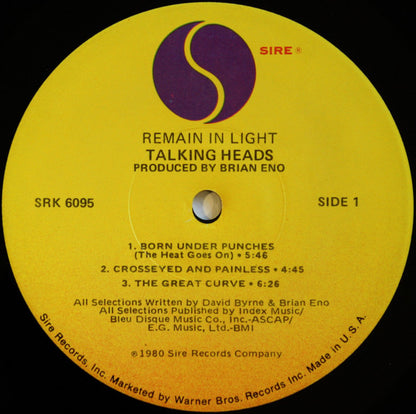 Talking Heads : Remain In Light (LP, Album, Jac)