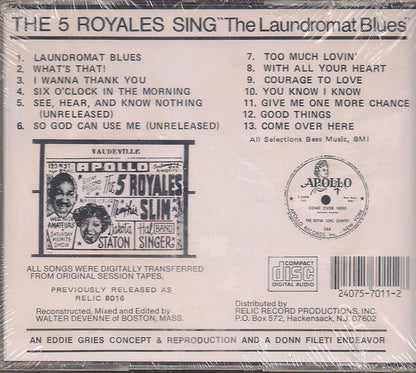 The 5 Royales : Sing The Laundromat Blues (CD, Comp)