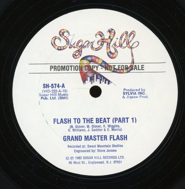 Grandmaster Flash : Flash To The Beat (12", Promo)