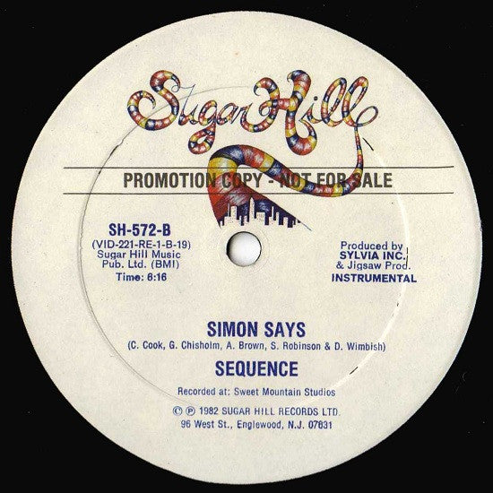 The Sequence : Simon Says (12", Promo)
