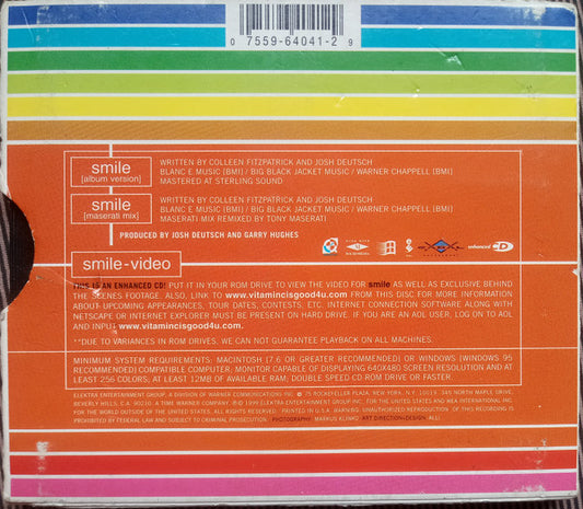 Vitamin C (2) Featuring Lady Saw : Smile (CD, Single, Enh)