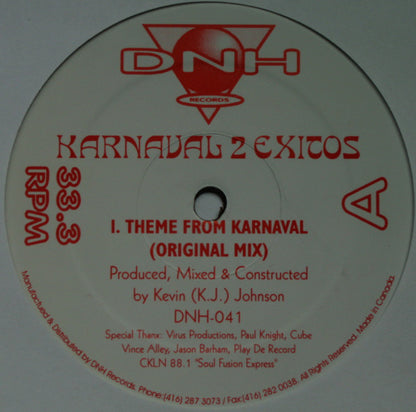 Kevin Johnson : Karnaval 2 Exitos (12", Ltd)