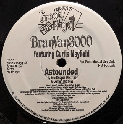 Bran Van 3000 featuring Curtis Mayfield : Astounded (12", Promo)